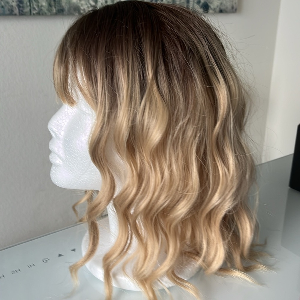 Collection of 3 NEW Beautiful, Honey Blonde Colored, Shoulder Length, Curly Wig.